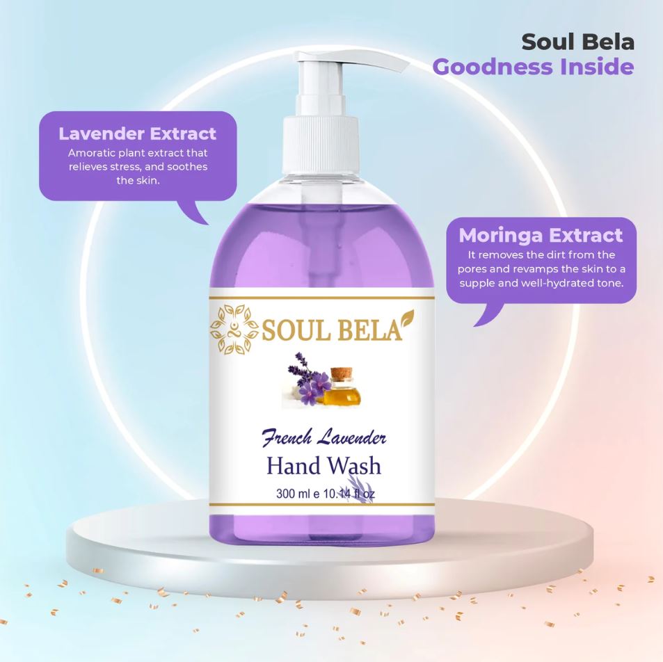 Soul Bela French Lavender Hand Wash- 300 ml (pack of 2)